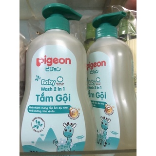 Sữa tắm gội 2 in 1 pigeon 700ml