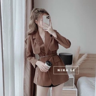 Áo vest kèm belt hot hit