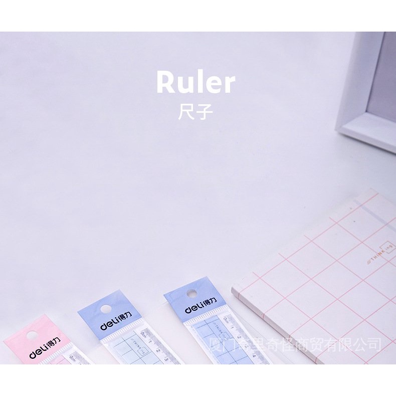 Thước Nhựa Thẳng Trong Suốt 18cm Đo Lường Đa Ứng Dụng