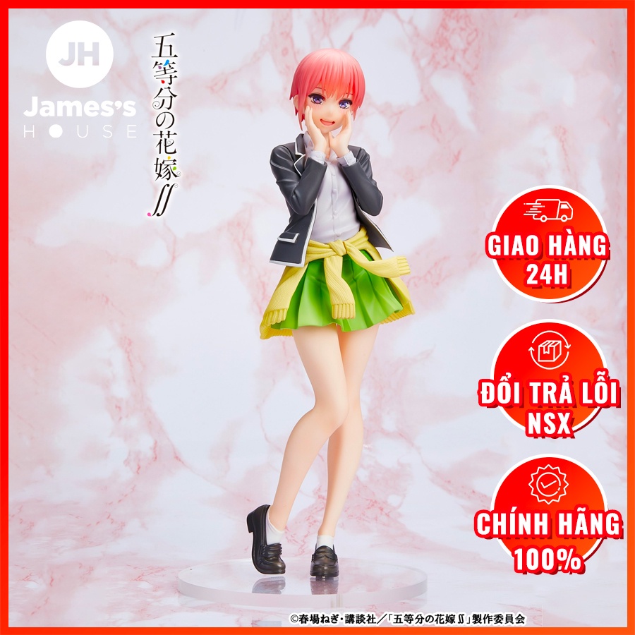 Mô Hình Figure Nhân Vật Anime Gotoubun no Hanayome ∬ - Nakano Ichika - Coreful Figure - Seifuku ver. (Taito) chính hãng