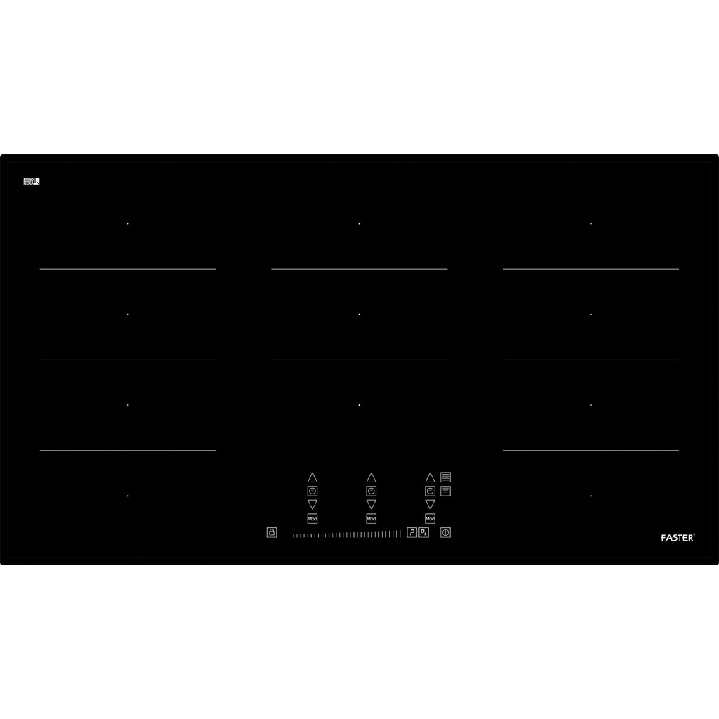 Bếp từ toàn vùng nấu FASTER FREEZONE INDUCTION COOKTOP (FS 960TS) Made in ITALY, công nghệ INVERTER 