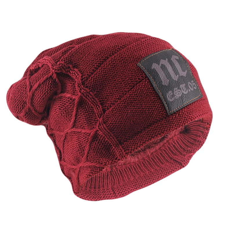 Mũ Len Beanie Mềm Mại In Chữ Nhiều Màu Thời Trang Mùa Đông Cho Nam Và Nữ
