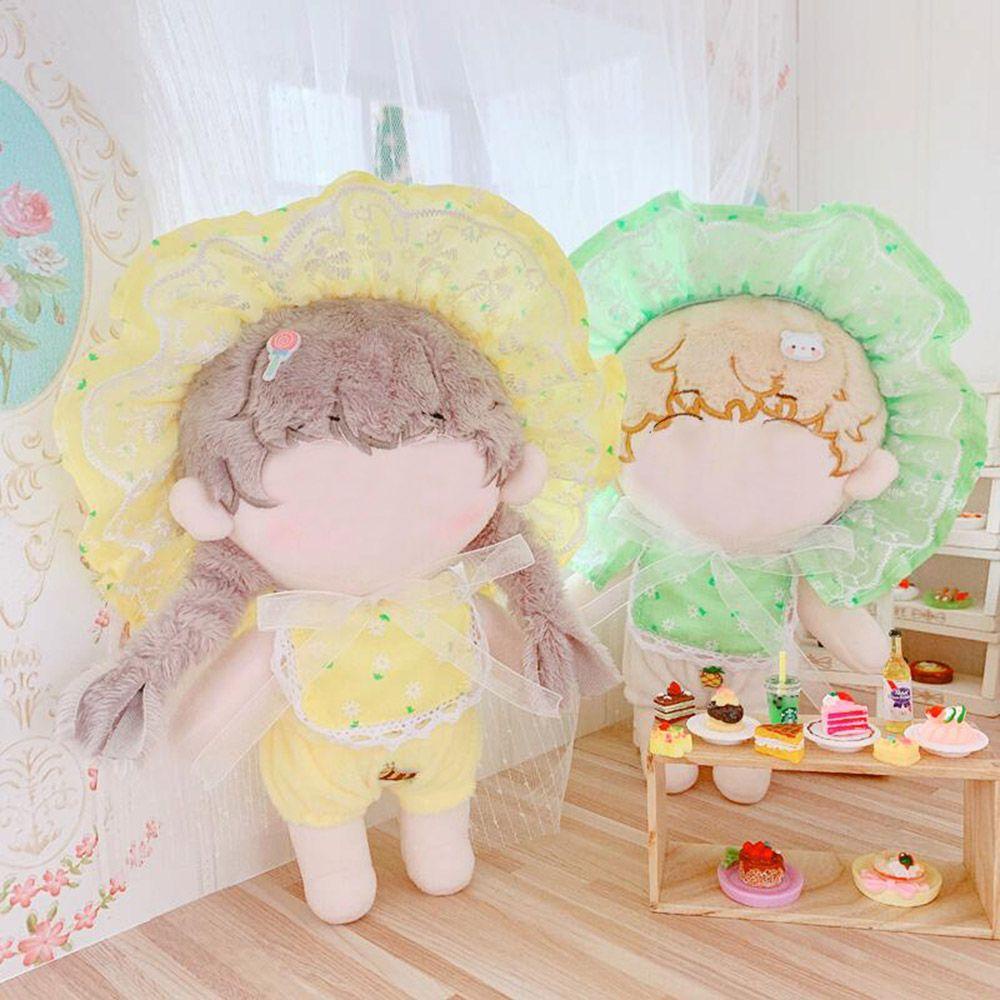 Nón Vành Phối Ren Xinh Xắn Dành Cho Búp Bê 20cm