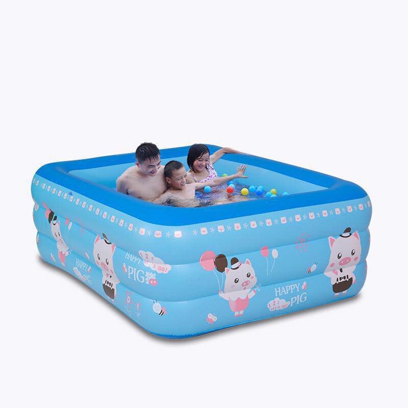 BỂ BƠI PHAO BƠI 3 TẦNG CHỮ NHẬT 1,2M/1,3M/1,5M/1,8M/2,1M + KEO VÁ