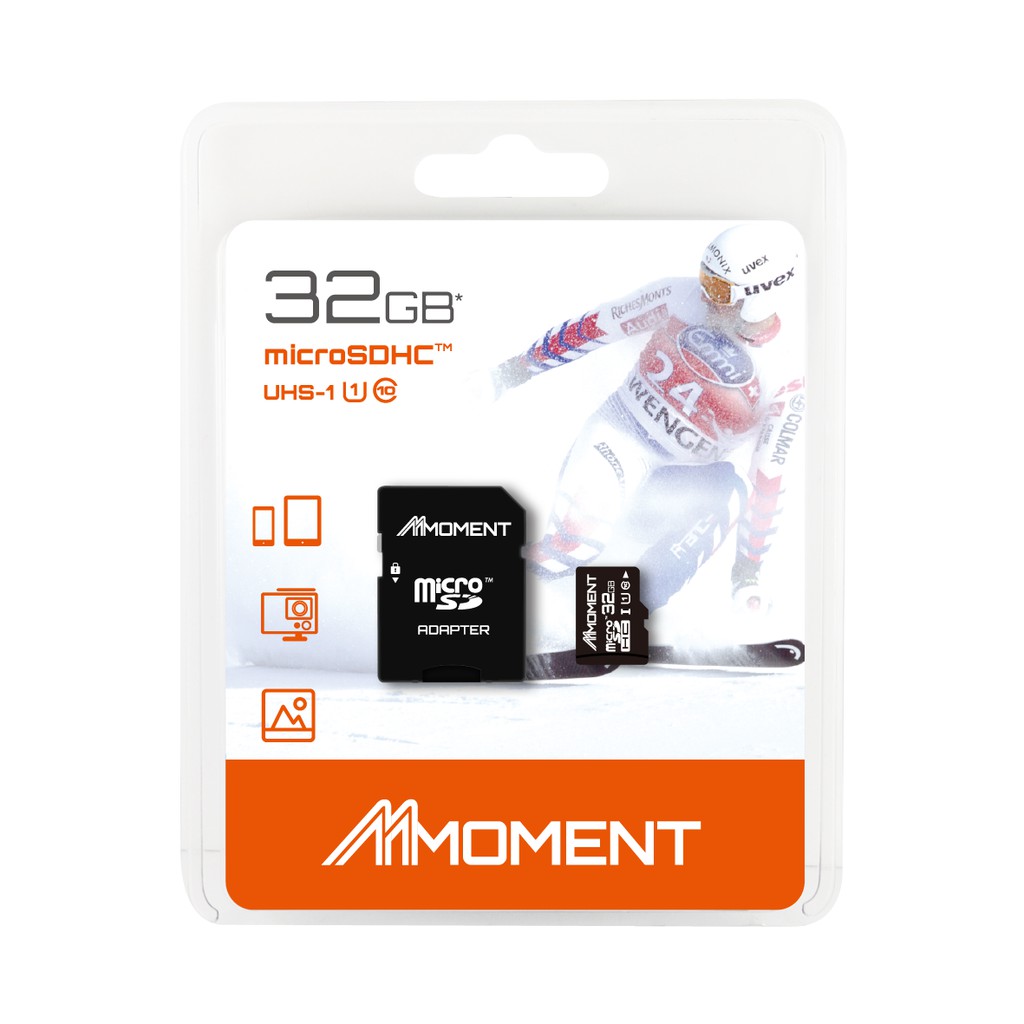 (Chống nước) Thẻ nhớ Micro SDHC U1 Moment 100Mb/s tốc độ cao- Hãng phân phối chính thức