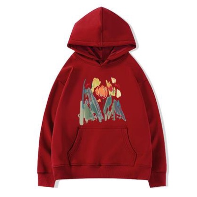 Áo Hoodie Tay Dài Dáng Rộng Thời Trang retro Mỹ