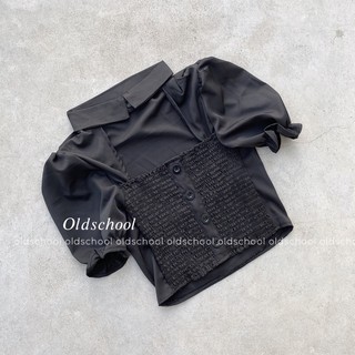 ÁO CROPTOP CỔ SƠ MI ULZZANG (ảnh thật/video)