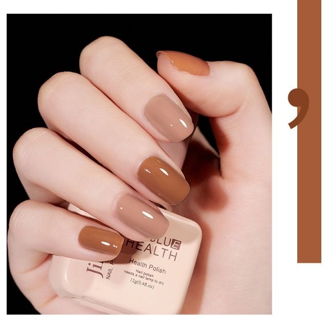 Sơn Móng Tay Gel Màu Nude Nâu Tây CHARZIEG Jillradia UV LED - Neosxinh Nails