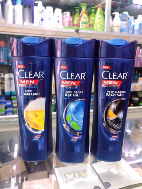 Dầu Gội Clear Men Mát Lạnh Bạc Hà 370g