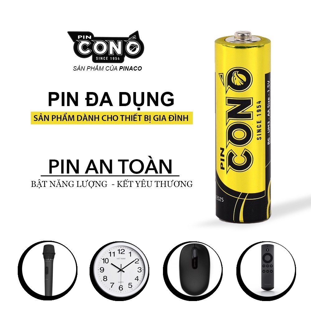 Pin tiểu 3a dòng con ó R03P đa dụng,  pin aaa mẫu mới sử dụng cho thiết bị điện gia đình