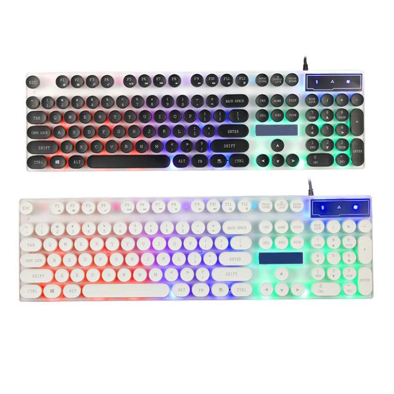 Bàn phím giả cơ gaming NTC G21 nút tròn - led đa màu (nhiều màu) Phụ kiện 1986