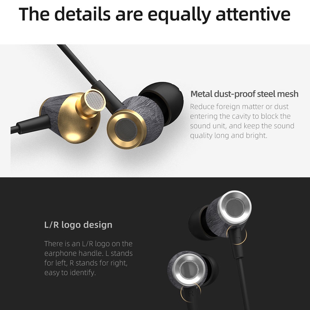 Tai Nghe Nhét Tai FAAEAL CCA Stst 10mm Bằng Gỗ Âm Thanh HIFI