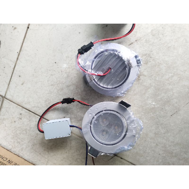 Đèn led mắt ếch sơn tĩnh điện trắng