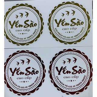 Combo 10 Tem Dán Ép Kim Yến Sào Cao Cấp