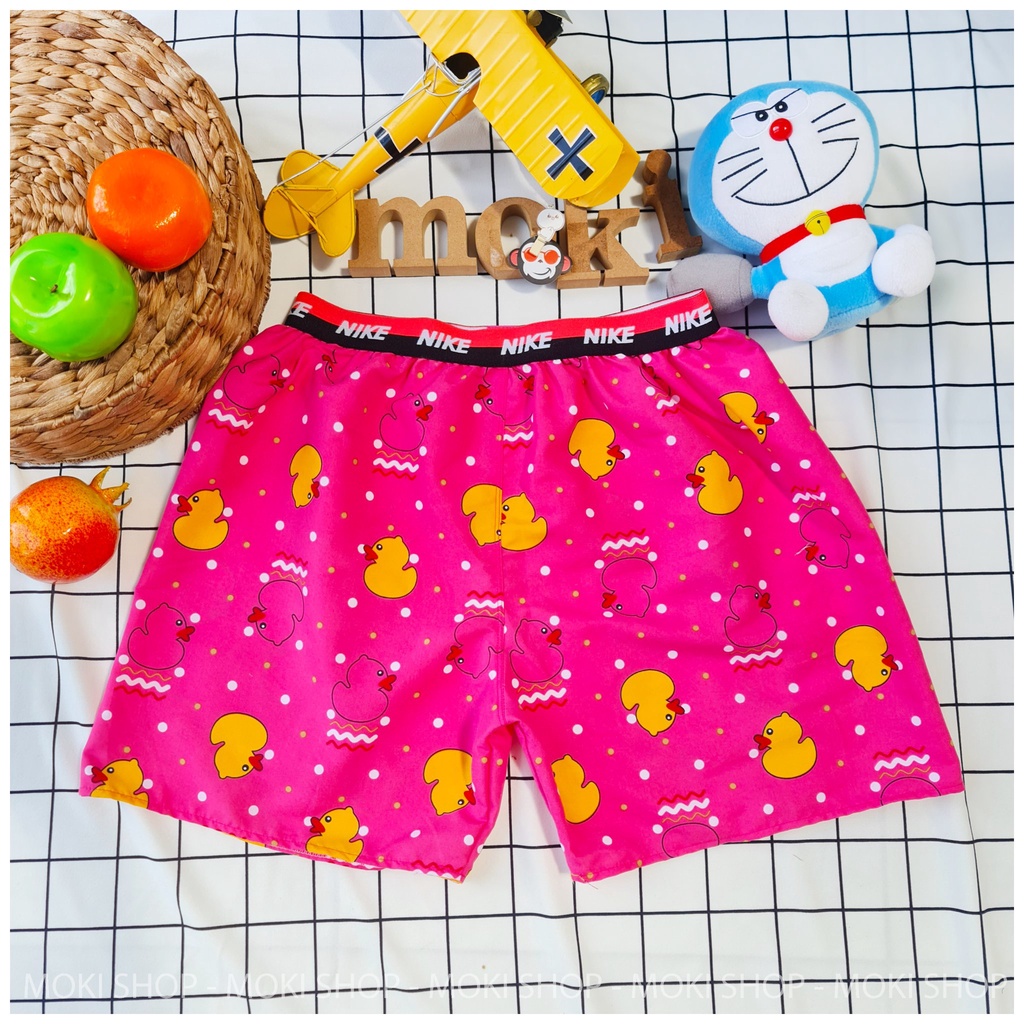 Quần Đùi Nam Nữ Chất Kate Thái Hình Dễ Thương Thoáng Mát Đồ Ngủ Đồ Mặc Nhà Thời Trang Nam Nữ
