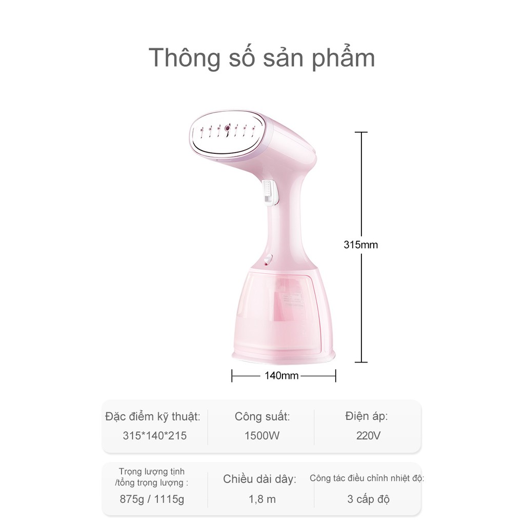 Simplus Bàn ủi hơi nước gia đình công suất lớn 1500w bàn ủi hơi nước cầm tay mini ủi quần áo nhỏ cầm tay