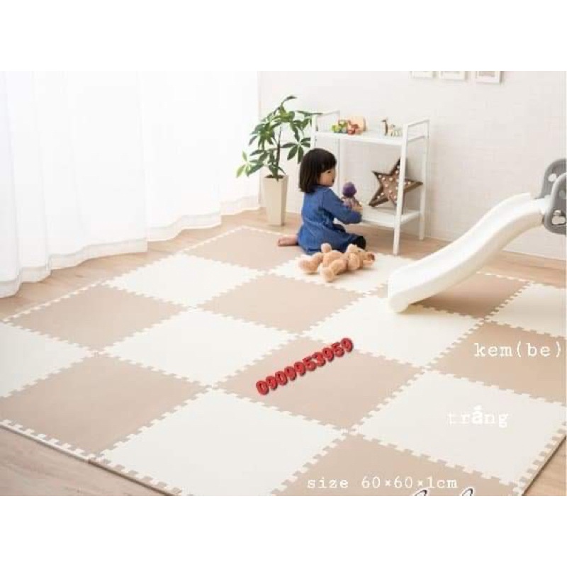 Combo 20 tấm nâu và kem size 60×60×1cm