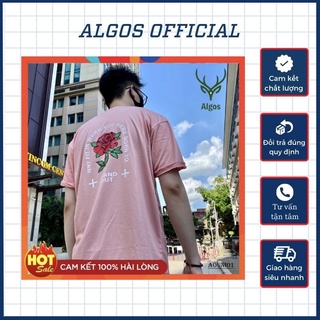 🔶[Áo thun unisex - Algos]🔶[Mua áo TẶNG 1 món trang sức bất kỳ]🔶Form rộng, chất vải thông thoáng,hình in đẹp bao giặt máy