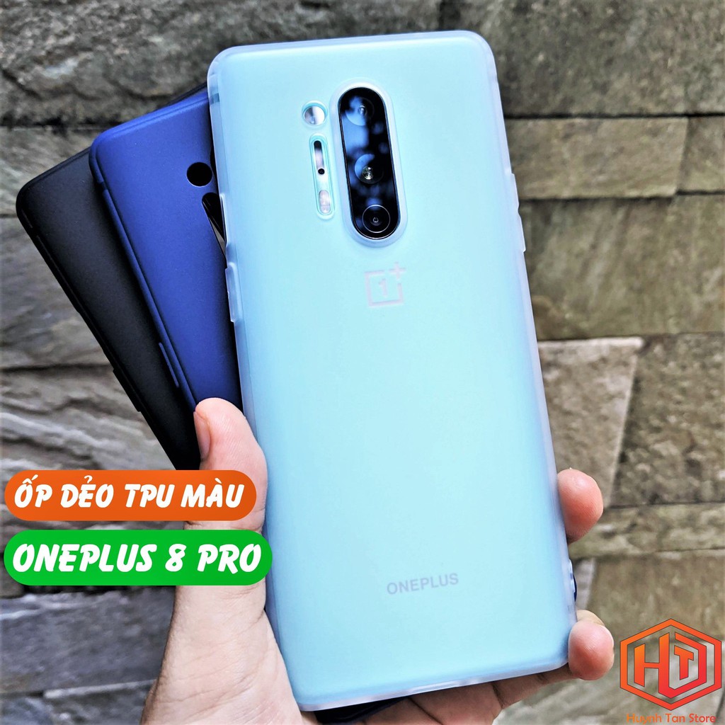 Ốp lưng Oneplus 8 Pro TPU siêu mỏng nhiều màu