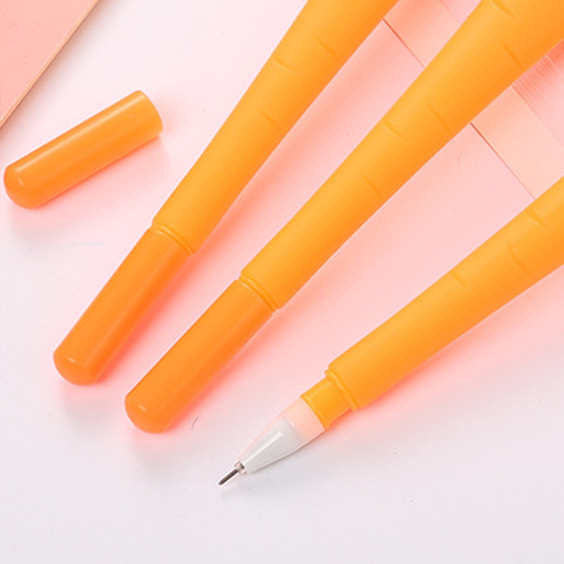 Bút Mực Gel Màu Đen Hình Củ Cải Dễ Thương