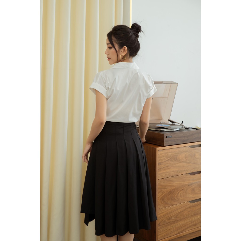 MINX - Áo Shoulder Pleated Shirt