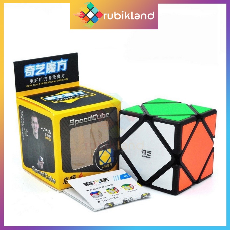 Rubik Viền Đen QiYi 2x2 3x3 4x4 5x5 Pyraminx Megaminx Skewb Mirror Ivy Đồ Chơi Trí Tuệ Rubic