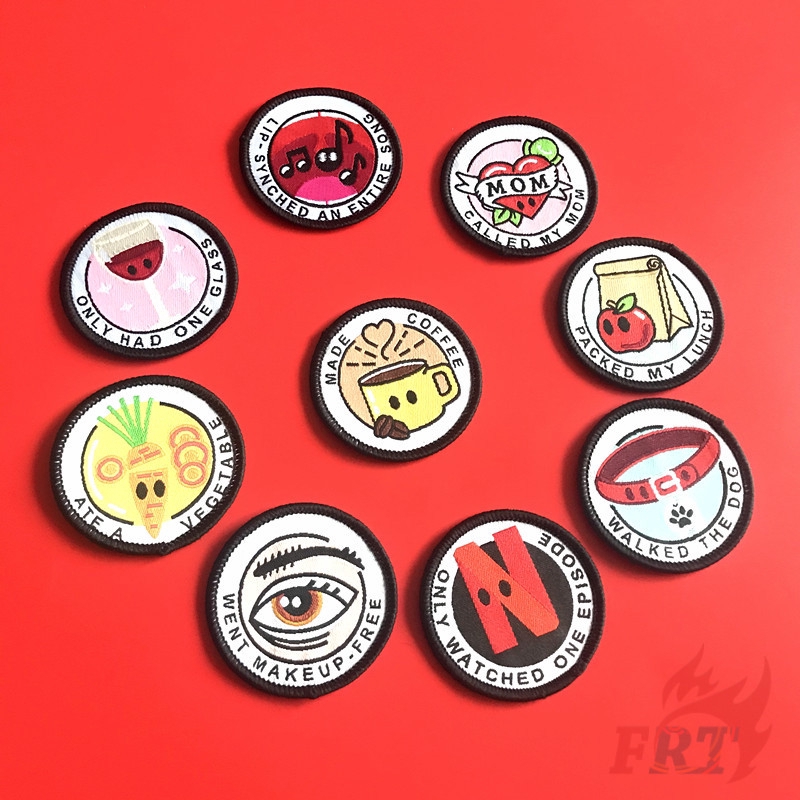 Set 1 / 3 Miếng Vá Ủi Quần Áo Hình Độc Đáo 4.8cm