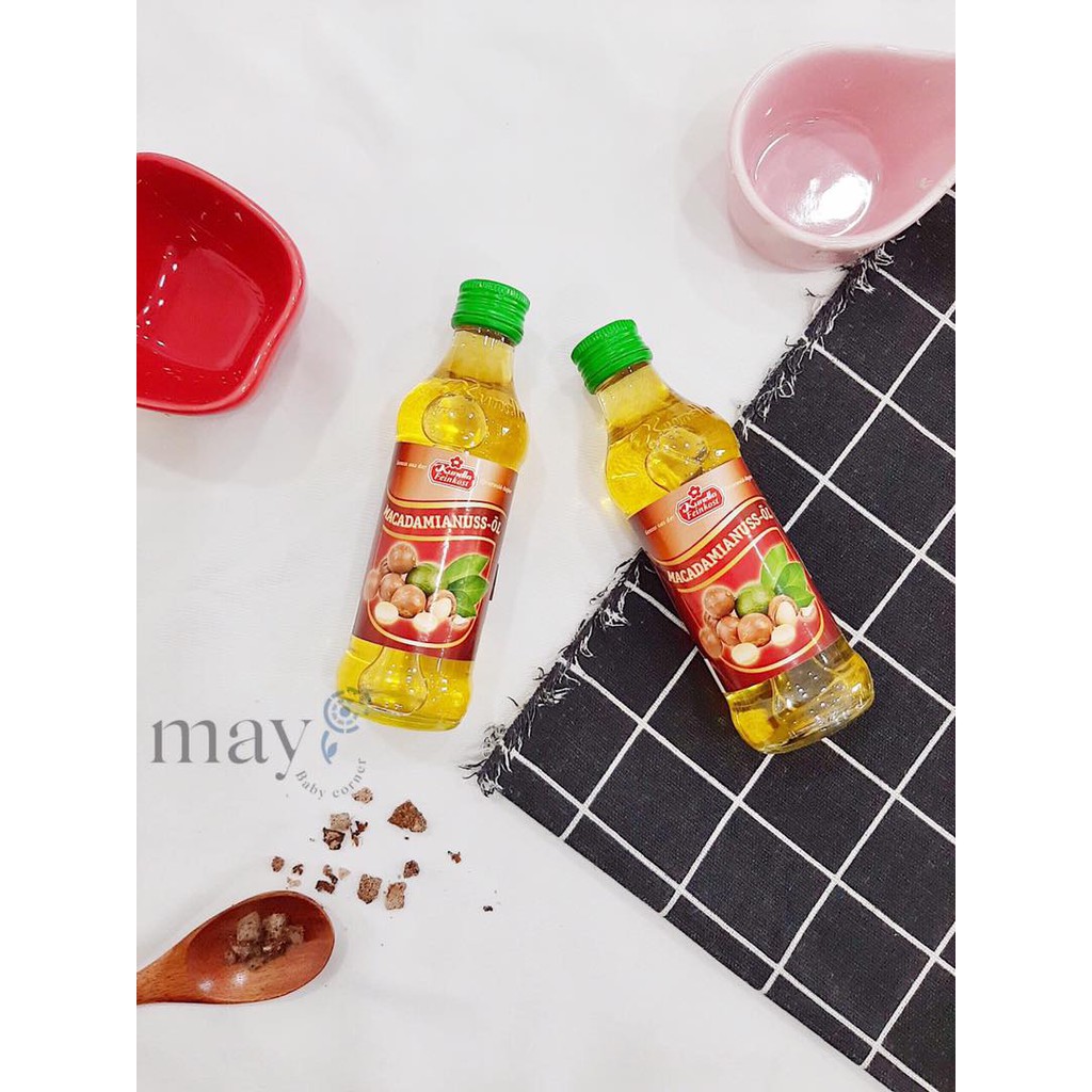 Dầu Macca Kunela cho bé ăn dặm 6m+