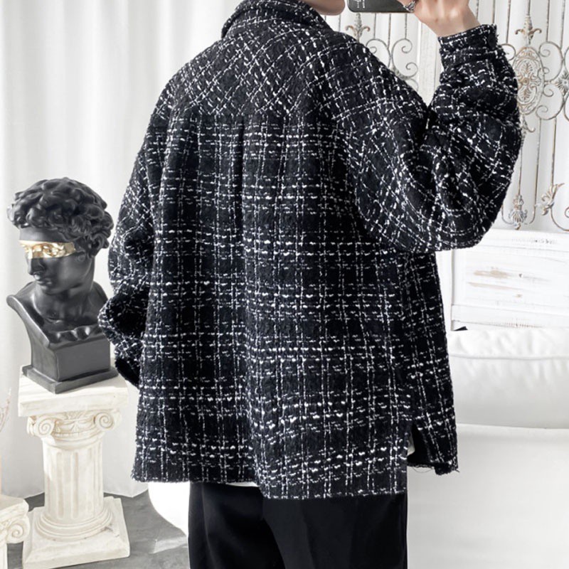 Áo sơ mi tay dài họa tiết sọc thời trang cho nam