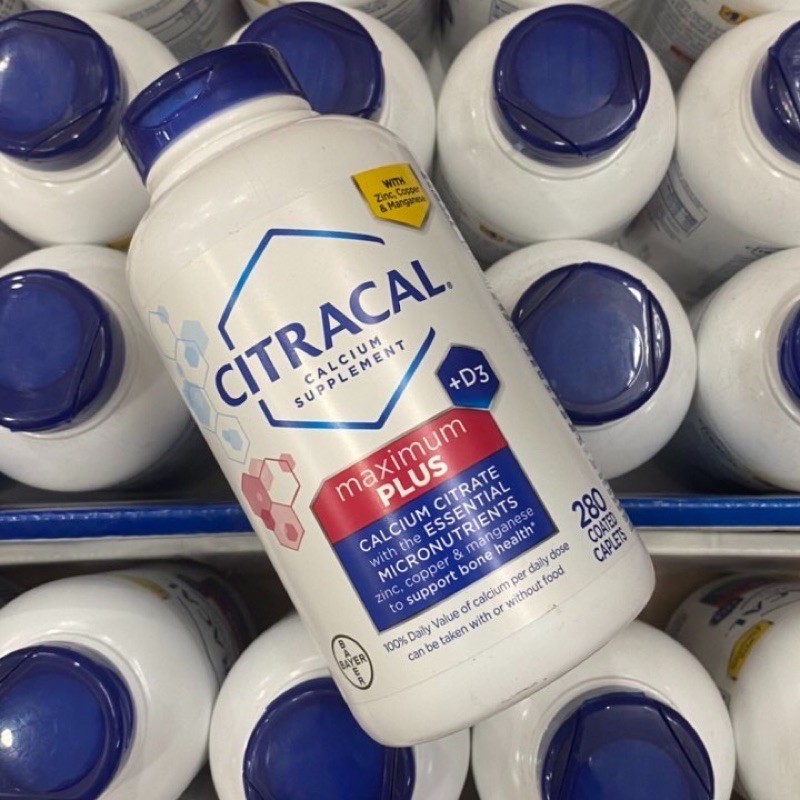 DATE MỚI VIÊN UỐNG BỔ SUNG CANXI CITRACAL D3 280 VIÊN - Mỹ