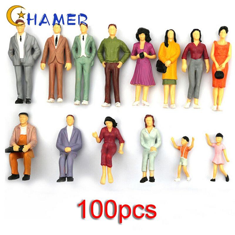 Set 25 / 100 Mô Hình Người Mini Trang Trí Tiểu Cảnh