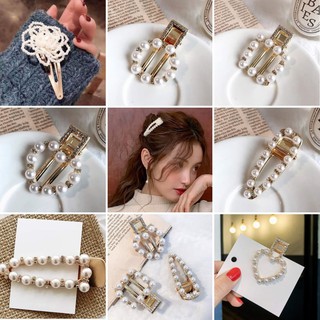 [Hàng sẵn] Kẹp tóc ngọc trai nhân tạo KMSP01