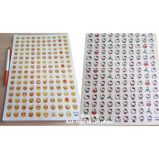 Combo 20 tờ stick khen thưởng nhiều mẫu giá 110k - khổ A4 - 159 stick/ tờ