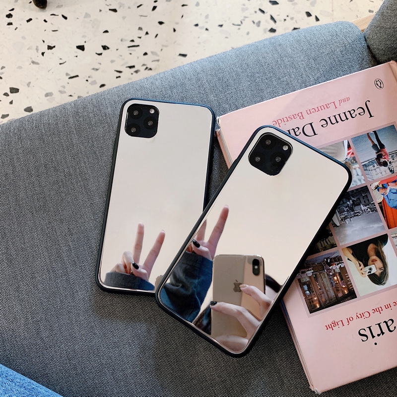 Ốp Điện Thoại Acrylic Trong Suốt Tráng Gương Cho iPhone 14 13 12 11 Pro Max X XR XS Max 8 7 6 6S Plus + SE 2020