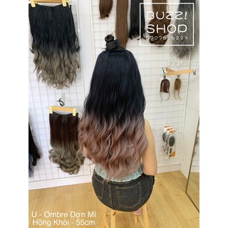 [ Hình thật ] Tóc Kẹp U Ombre Dợn Mì