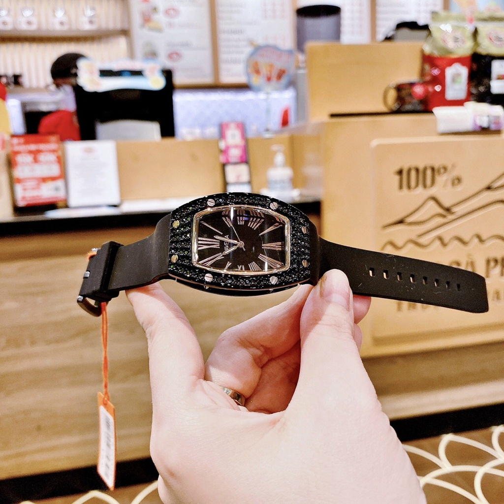 Đồng Hồ Nữ Davena D31562A Quartz , Dây Cao Su , Size 38x30mm