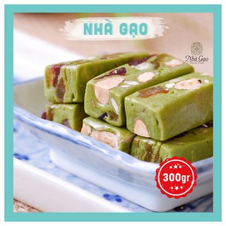 Kẹo nougat Nhà Gạo vị matcha siêu hạt hộp 300gr