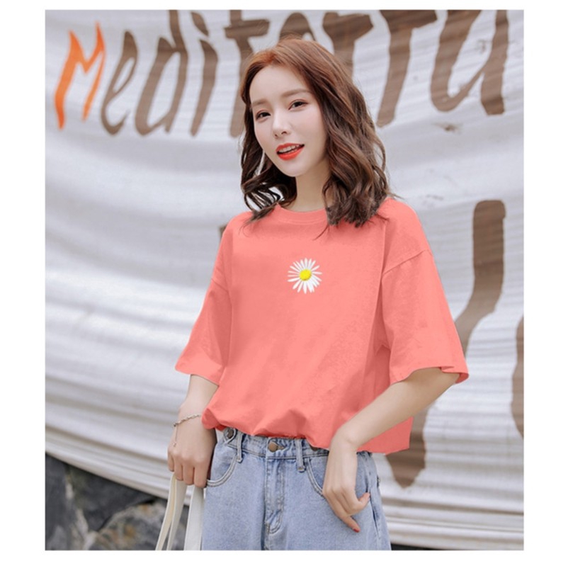 NRVP Áo T-shirt rộng tay ngắn in hình vui nhộn mùa hè dành cho nữ 2020
