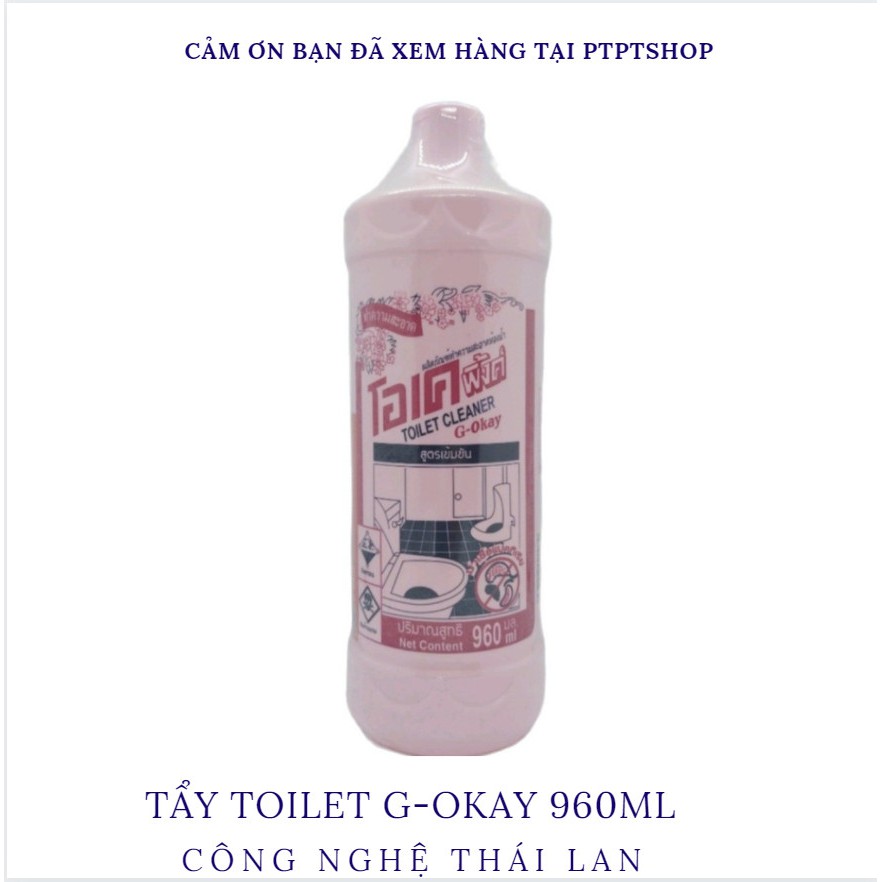 Nước tẩy toilet g-okay công nghệ Thái Lan 960ml (mua tại ptptshop01)