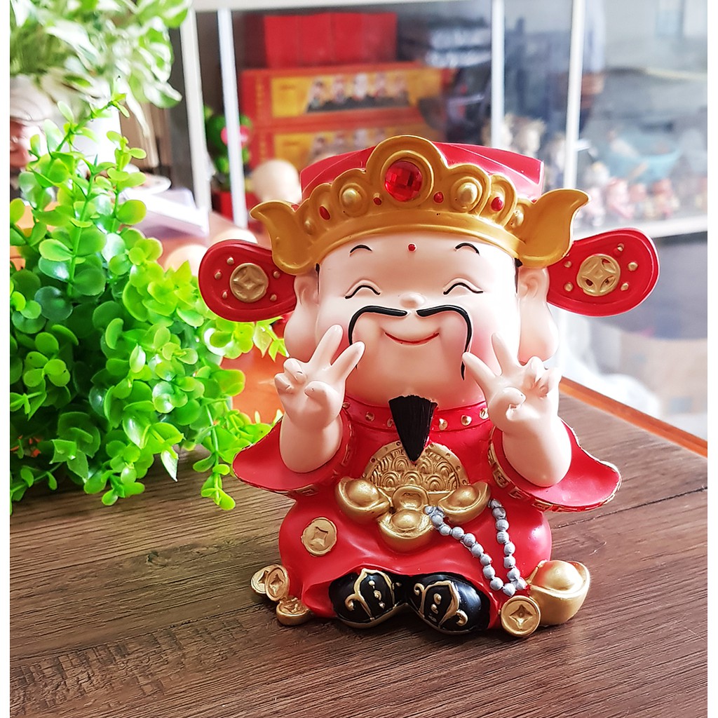 Tượng chibi Thần Tài vui vẻ 14cm