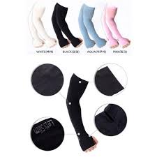 Găng Tay Xỏ Ngón Chống Nóng Cho Nam Nữ Làm Từ Thun Mềm Nhẹ Thấm Hút Mồ Hôi - Bộ 2 Cái