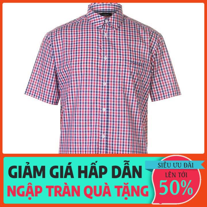 SIÊU RẺ HÀNG SẴN - Áo sơ mi nam ngắn tay Pierre Cardin ca rô