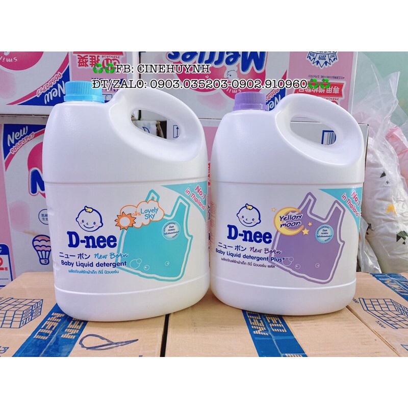 ❤️❤️NƯỚC GIẶT/XẢ D-NEE THÁI LAN CAN 3000ML HÀNG CHÍNH HÃNG❤️❤️