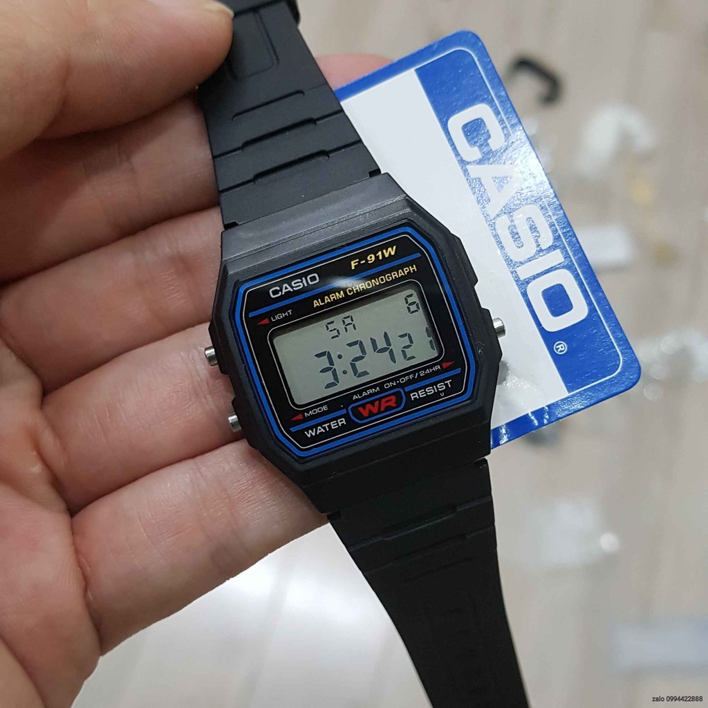 Đồng hồ nam nữ chính hãng Casio Anh Khuê huyền thoại F-91 F-94 F-200 F-201 tuổi thọ