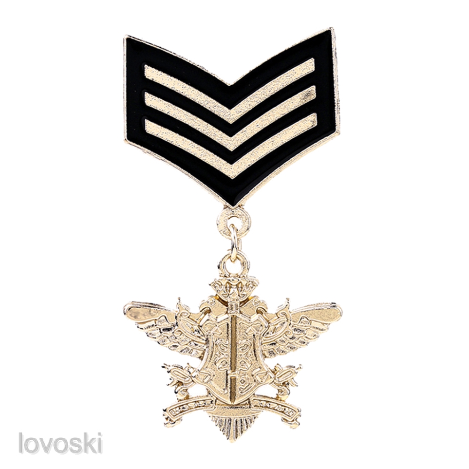 Set 2 Huy Hiệu Cài Áo Hình Ngôi Sao Phong Cách Vintage