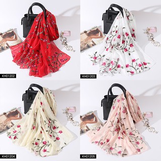 KH012 Khăn voan thêu 3D Spring cao cấp