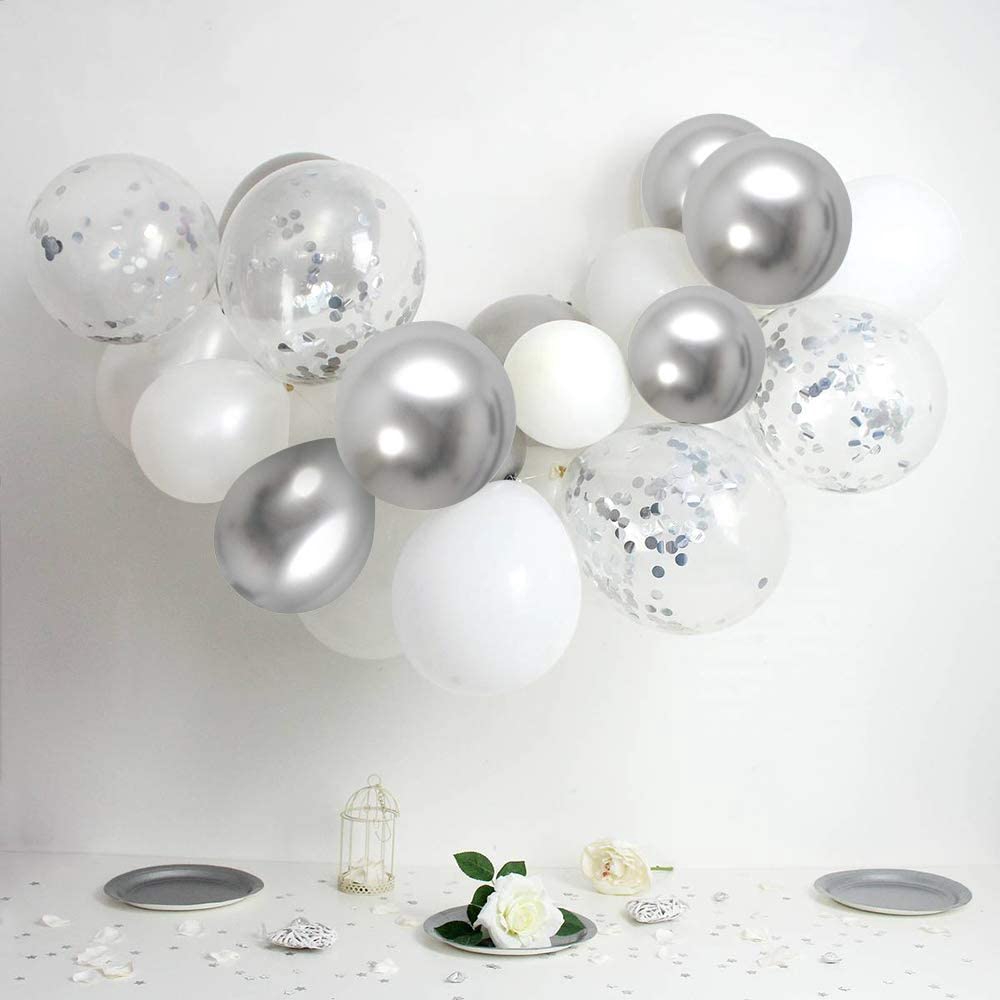 Bộ bong bóng ánh kim loại dày 12 inch dùng để trang trí tiệc