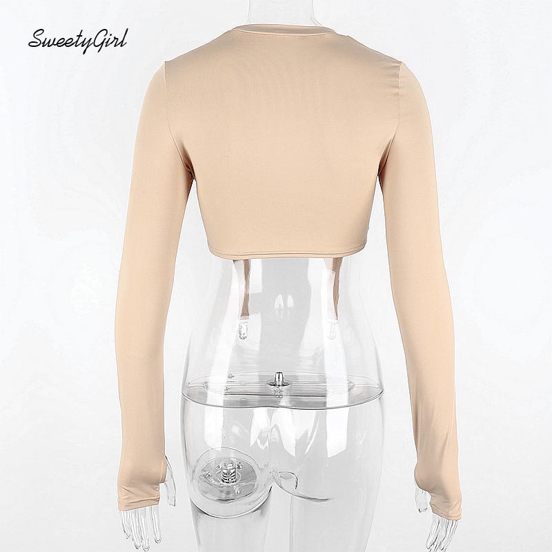 Áo Thun Dài Tay Cổ Tròn Màu Trơn Thời Trang 2022 Cho Nữ