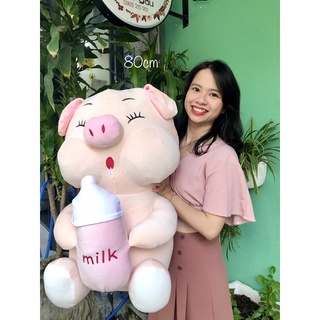 Heo ôm bình sữa cao cấp - đủ size
