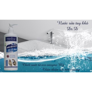 Nước Rửa Tay Khô HOMEVIC Dr.D Plus 1L An Toàn Do Da, Diệt Khuẩn Hiệu Quả